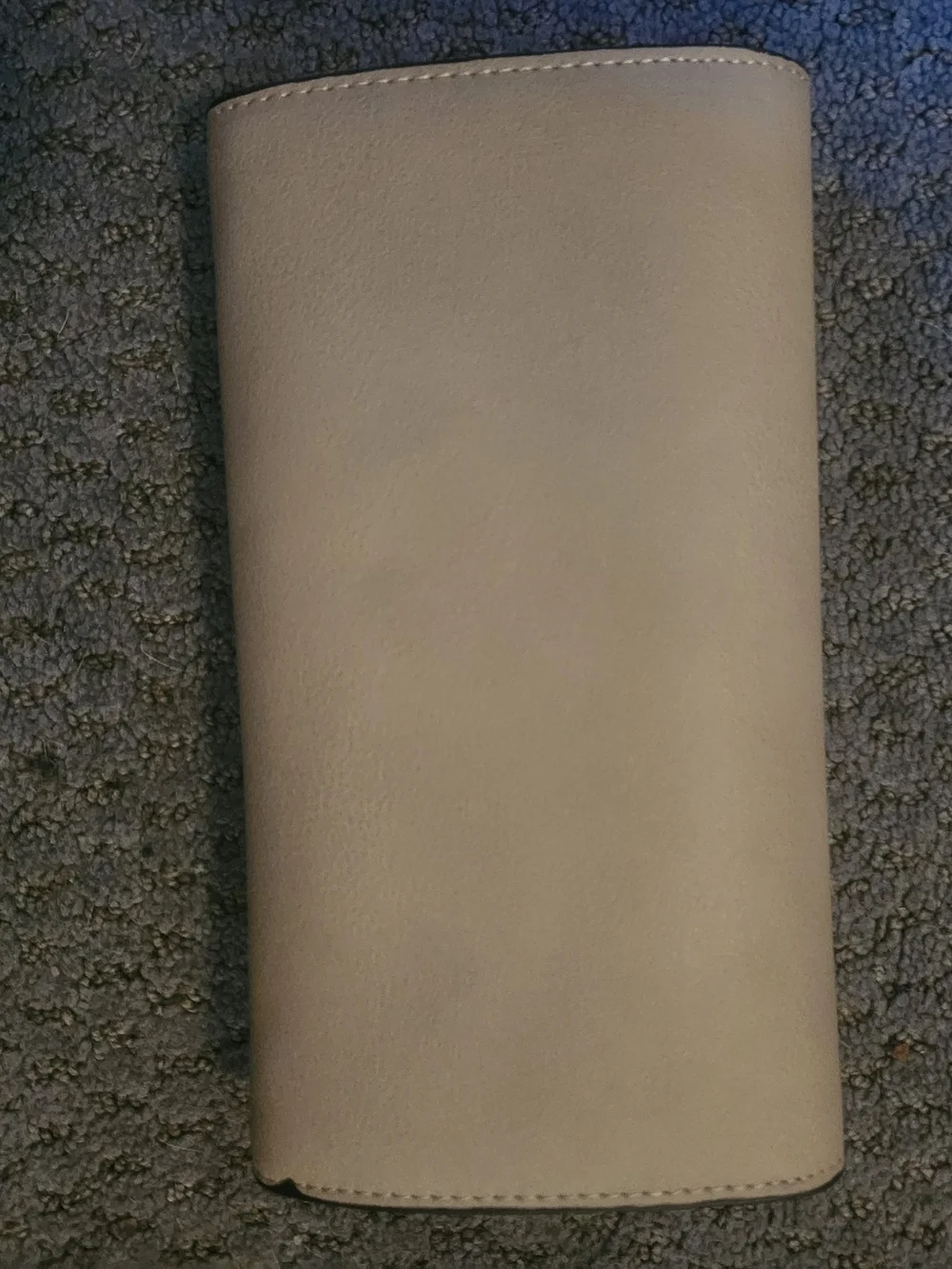 Women's Taupe Clutch Wallet with Gold-Tone Accent